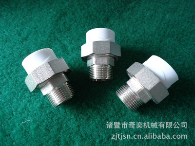 【ppr管件 PPR铜活接 外牙 &Phi;50*1&frac12; 425克】价格,厂家,图片,其他水暖卫浴五金,诸暨市奇奕机械-